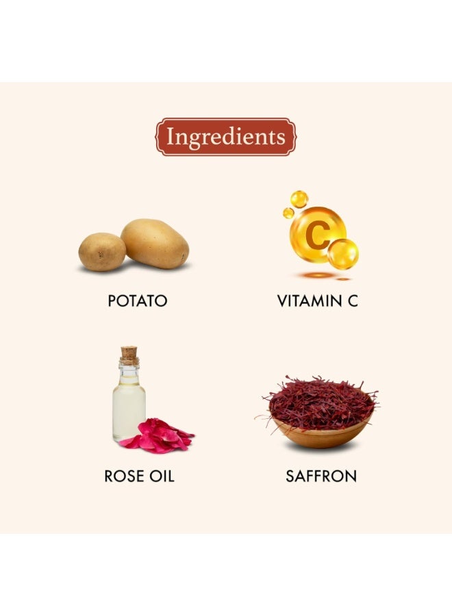 Old School Rituals Potatoes & Saffron Reviving Eye Mask | Under-Eye Cream for Dark Circles & Puffiness | Reduces Wrinkles & Fine Lines | Hydrating & Refreshing Under-Eye Cream for Dark Circles | 15g - Image 3